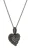 Orphelia ‘Hazel’ Dames 925 Sterling Zilveren Ketting met Hangertje – Zwart ZH-7082/2