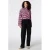 MS Mode gestreepte longsleeve – roze/donkerrood