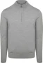 Profuomo Half Zip Pullover Luxury Grijs