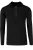 Redmond Regular Fit Half-Zip Sweater zwart, Gestructureerd