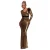 Lange Glanz-Kleid Dames Goddiva