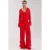 HARPER & YVE kanten wide leg regular waist gebloemde broek rood