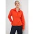 TRENDYOLMİLLA Dames Rood Effen Lang Getailleerd Overhemden