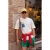 TRENDYOL MAN Heren Ecru Tropisch Kort Oversized T-shirts
