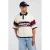 America Today oversized polo met print – bordeauxrood