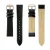 Lederen horloge voor vrouwen Amelia Parker Gold Plaza Black