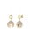 Furla Jewellery Oorbellen ‘ FURLA FLOW ‘  goud / transparant