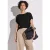 Street One Dames Shirt in effen kleur in Zwart