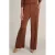 Yest wide leg high waist pantalon camel