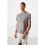 Heren Solid Polyester Rondhals T-Shirt