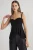 TRENDYOLMİLLA Dames Zwart Effen Lang Getailleerd Blouses
