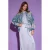AMAYA Amsterdam satijnen high waist broek lichtblauw