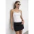 Kant Mouwloze Slim-fit Bodysuit Blouse