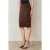 Hoge Taille Bodycon Midi Rok