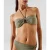 Karl Lagerfeld Karl Dna Ring Halter Bandeau Oil Green Lurex