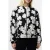 French Connection Lora Poly Jacquard Bomber Porcelain Cream/blac