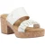 Hush Puppies Poppy Leren Dames Crème Sandalen