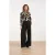 Smashed Lemon Zwarte wide leg pantalon |