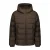 Airforce Robin quilted gewatteerde winterjas – donkerbruin