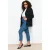 Trendyol Curve Dames Blauw Effen Skinny Hoge taille Grote maten Jeans
