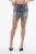 Stone Washed Denim Cargo Minirok in Blauw