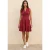 Berry Breeze mouwloze gelaagde jerseyjurk