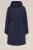 WE Fashion – Dames gewatteerde parka – Regular fit – Donkerblauw –