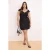 Trendyol Curve Dames Zwart Effen Kort / Mini Mouwloos Casual A-lijn Grote maten Jurk