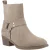 Hush Puppies Iria Dames Suède Taupe Enkellaarsjes Met Hak