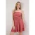 Roze, rechte, mouwloze mini-jurk voor dames, geschikt voor dagelijks gebruik.