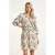 Smashed Lemon Elegante taillejurk met rijk geborduurde print |