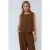 Linnen Voel Blouse & Elastische Taille Broek Tweedelige Coördinatie Set