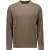 No Excess Pullover crewneck rib taupe