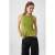 TRENDYOLMİLLA Dames Groen Gestreept Mouwloos Peplum Blouses
