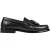 Tommy Hilfiger Zwarte Leren Instap Loafers