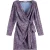 Scotch & Soda Viscose Jacquard Knotted Dress Blue Mountain Paisley Lake Bl