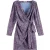 Scotch & Soda Viscose Jacquard Knotted Dress Blue Mountain Paisley Lake Bl