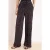 TRENDYOLMİLLA Dames Zwart Stippen Wijde pijp Normale taille Broeken