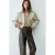 Mango imitatieleren barrel broek – bruin/groen