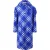 Burberry blauw geruite wollen cape parka jas