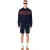 Lacoste Heren Colour Block Full Zip Hoodie (Marine, Rood)