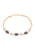 faina Armband  rose-goud / lila