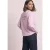 Oxford blouse met print op de rug