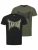 Tapout Shirt ‘Amboyn’  kaki / zwart
