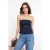 TRENDYOLMİLLA Dames Donkerblauw Effen Mouwloos Getailleerd Blouses