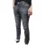 Guess Heren Leren Badge Skinny Jeans (Grijs)