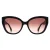 Max Mara Cat Eye Womens Shiny Black Smoke Grey Gradient MM0040 Logo 11