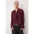 TRENDYOLMİLLA Dames Bordeaux Effen Lang Oversized Blouses