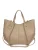 Luisa Vannini Beige Rundleer Tas
