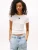 TOMMY JEANS Shirt met korte mouwen TJW SLIM BADGE RIB TEE